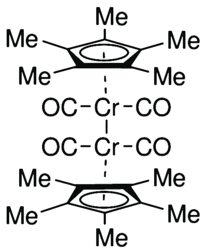 Dicarbonyl(pentamethylcyclopentadienyl)chromium dimer Chemical Structure